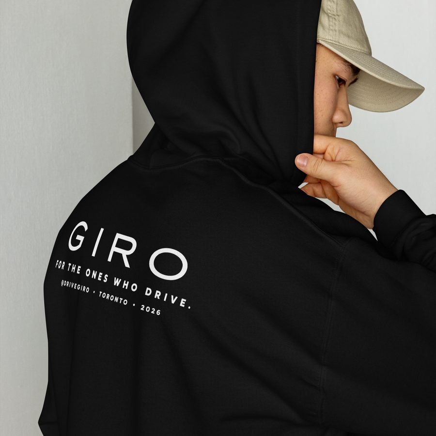 The back, hood up